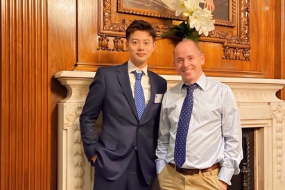 Prof Haigh and Dr Deng in the Géotechnique Lecture 2021