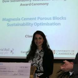 Cise Unluer wins Dow Sustainability Student Award 2010 