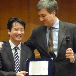 Professor Kenichi Soga gives twelfth Croce Lecture at the Italian National Research Council in Rome, Italy.