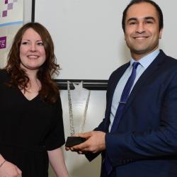 Raz Jabary wins the Student of the Year Award