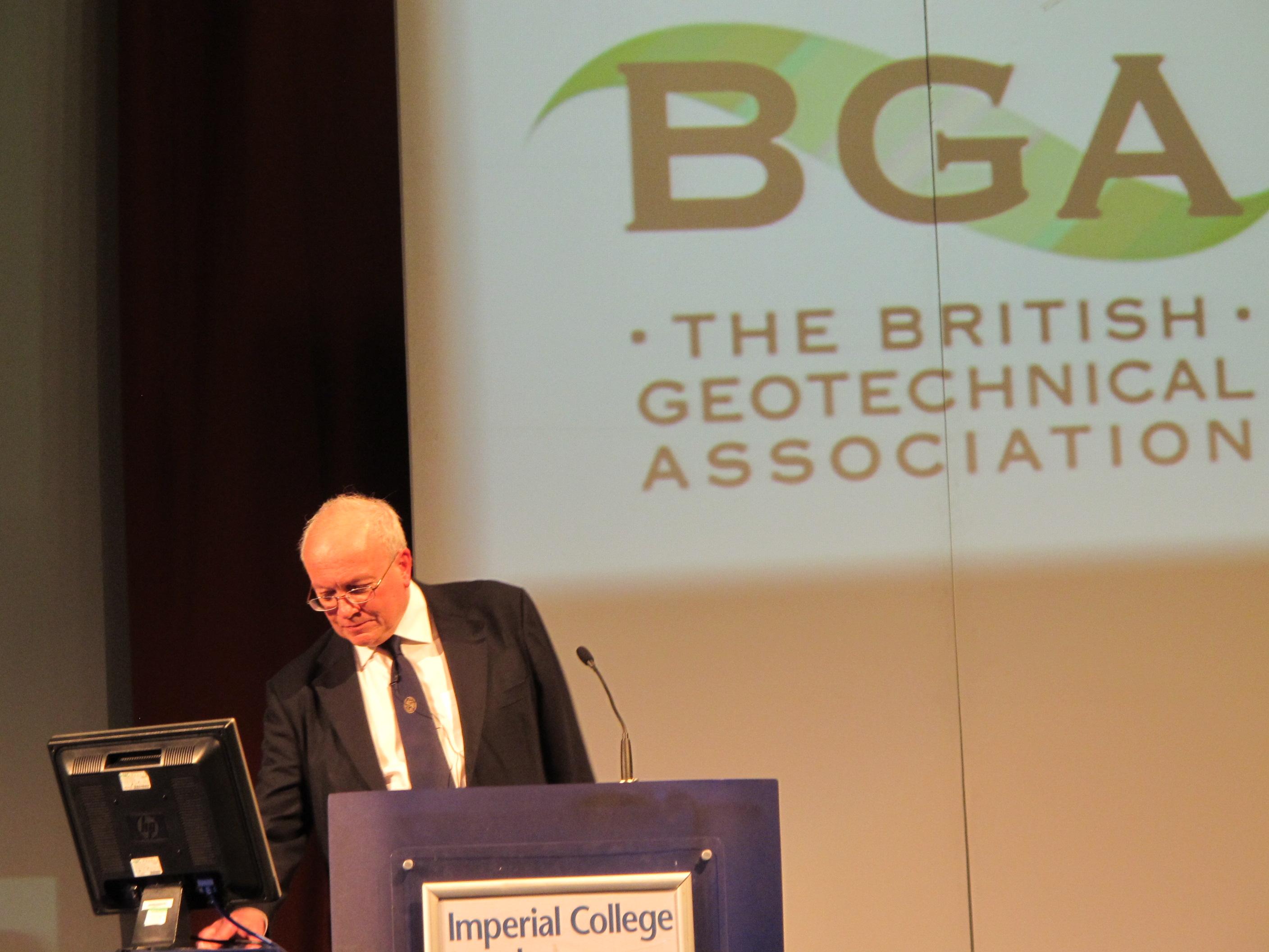 Professor M D Bolton gives 52nd Rankine lecture Geotechnical and